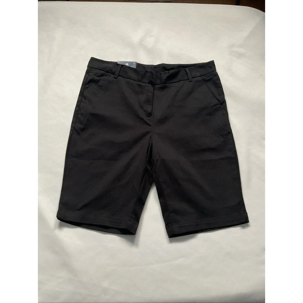 Izod Approved Schoolwear Size 11‎ Black Skinny Bermuda Shorts School Uniform